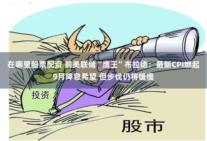 在哪里股票配资 前美联储“鹰王”布拉德：最新CPI燃起9月降息希望 但步伐仍将缓慢